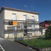 Pendant : peinture sur façade